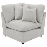 Collins Gray 5-Piece Modular Power Reclining Sectional Sofa by Coaster at Eve Furniture