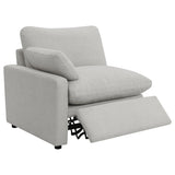 Collins Gray 5-Piece Modular Power Reclining Sectional Sofa by Coaster at Eve Furniture
