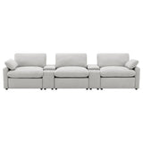 Collins Gray 5-Piece Power Reclining Home Theater Seating by Coaster at Eve Furniture