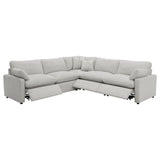 Collins Grey 5-piece Modular Power Reclining Sectional