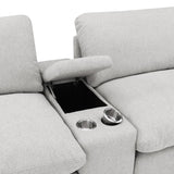 Collins Grey 5-Piece Power Reclining Home Theater Seating