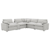 Collins Grey 6-Piece Modular Power Reclining Sectional