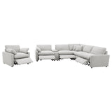Collins Grey Upholstered Power Recliner Chair by Coaster at Eve Furniture