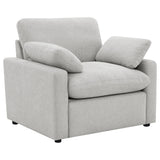 Collins Grey Upholstered Power Recliner Chair by Coaster at Eve Furniture