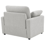 Collins Grey Upholstered Power Recliner Chair by Coaster at Eve Furniture