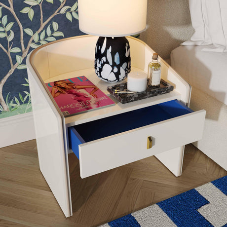 Collins Lacquer Nightstand by TOV Furniture at Eve Furniture