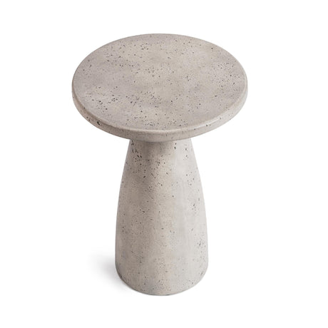 Collins Light Gray 19" Round Outdoor Accent Table by Classic Home at Eve Furniture