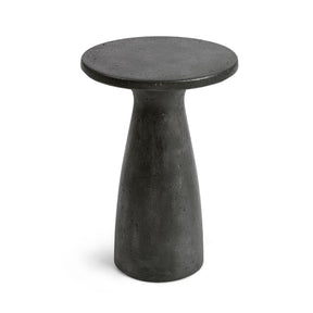 Collins Dark Gray 19" Round Outdoor Accent Table by Classic Home at Eve Furniture