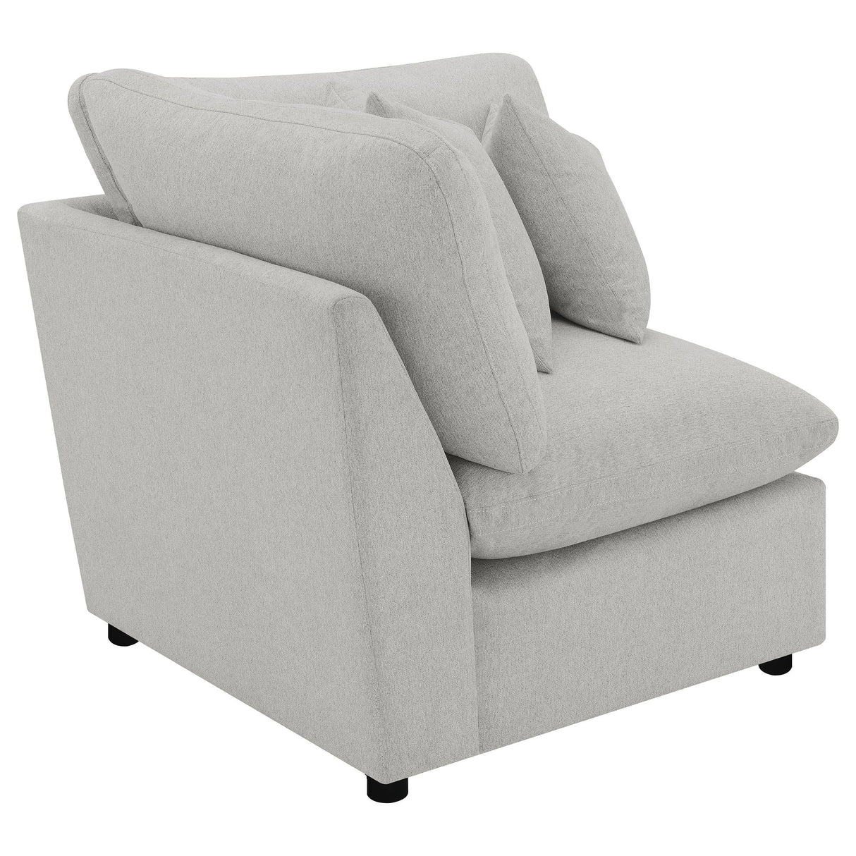 Collins Grey Upholstered Corner Chair