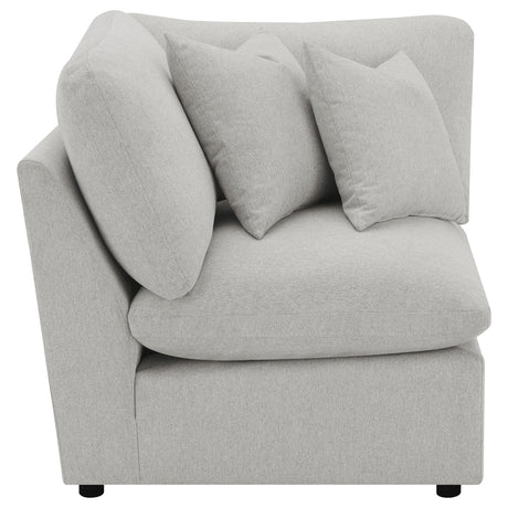 Collins Grey Upholstered Corner Chair