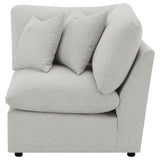 Collins Grey Upholstered Corner Chair