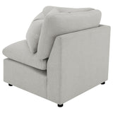 Collins Grey Upholstered Corner Chair