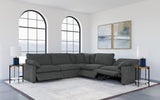 Collins Dark Grey 5-piece Modular Power Reclining Sectional by Coaster at Eve Furniture
