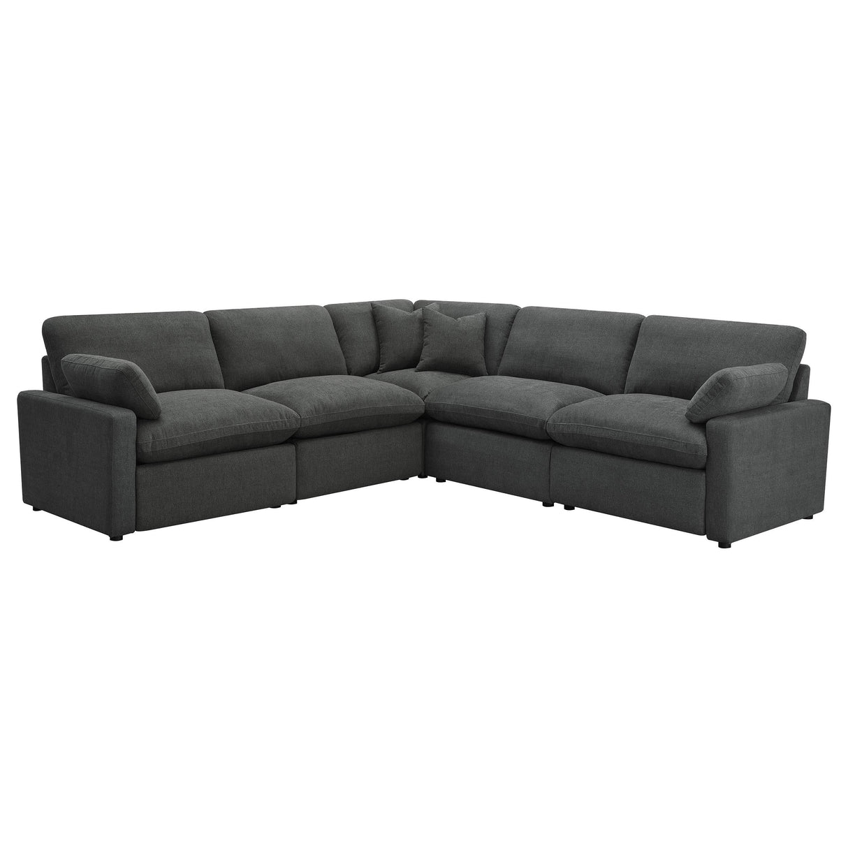 Collins Dark Grey 5-piece Modular Power Reclining Sectional by Coaster at Eve Furniture