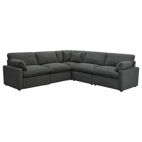 Collins Dark Grey 5-piece Modular Power Reclining Sectional by Coaster at Eve Furniture