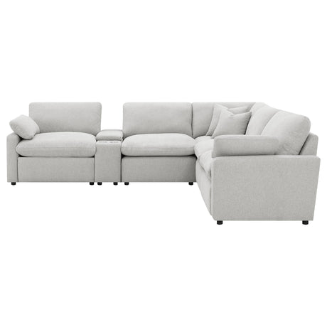 Collins Gray 6-Piece Modular Power Reclining Sectional by Coaster at Eve Furniture