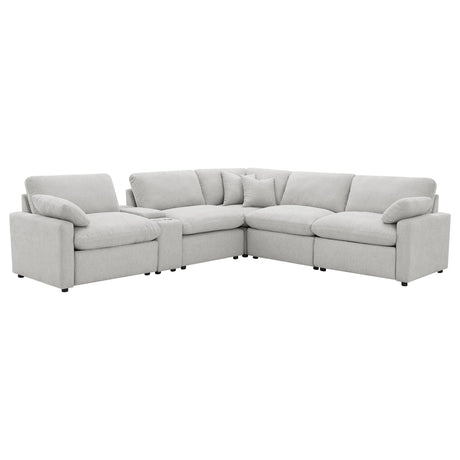 Collins Gray 6-Piece Modular Power Reclining Sectional by Coaster at Eve Furniture