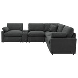 Collins Dark Gray 7-Piece Modular Power Reclining Sectional by Coaster at Eve Furniture