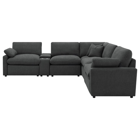 Collins Dark Gray 7-Piece Modular Power Reclining Sectional by Coaster at Eve Furniture