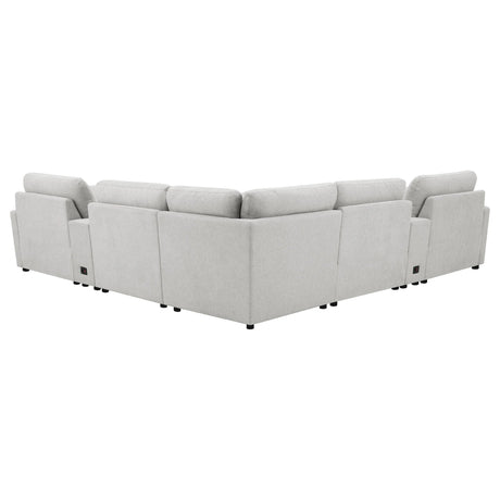 Collins Gray 7-Piece Modular Power Reclining Sectional by Coaster at Eve Furniture