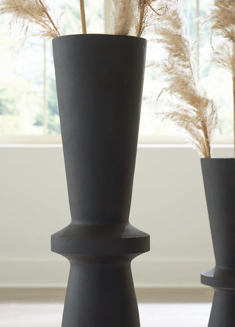 Collisten Black Vase by Ashley at Eve Furniture