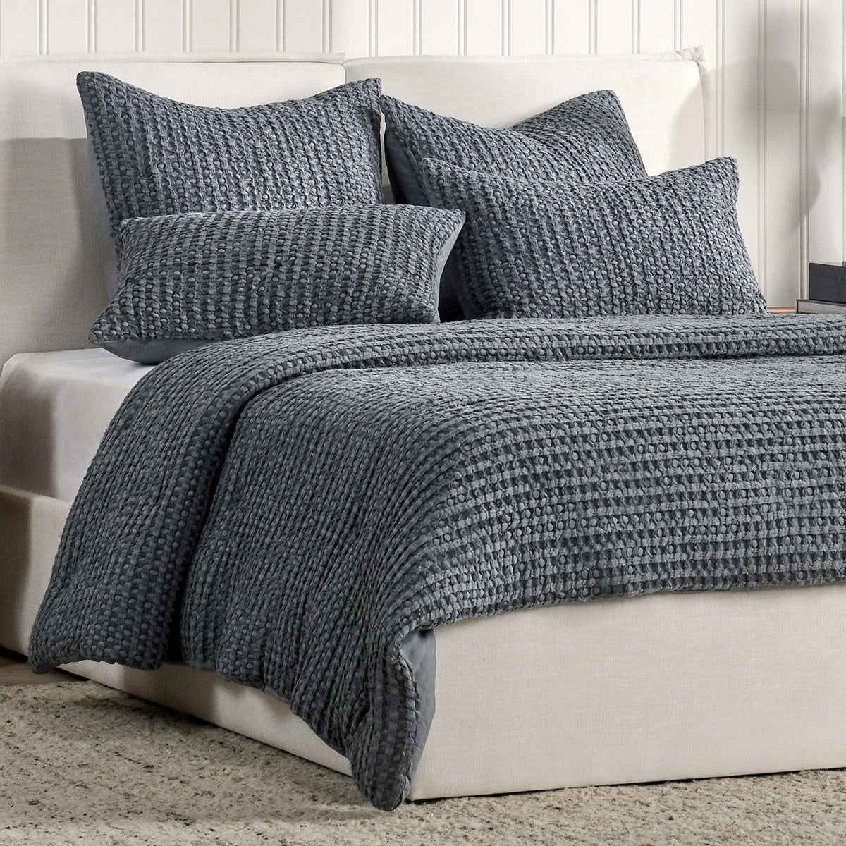 Colmar Marina Blue Quilt Collection by Classic Home at Eve Furniture