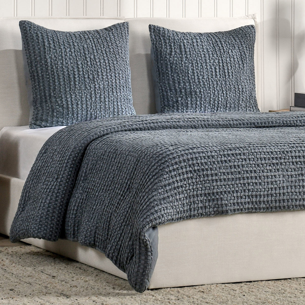 Colmar Marina Blue Quilt Collection by Classic Home at Eve Furniture
