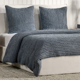 Colmar Marina Blue Quilt Collection by Classic Home at Eve Furniture