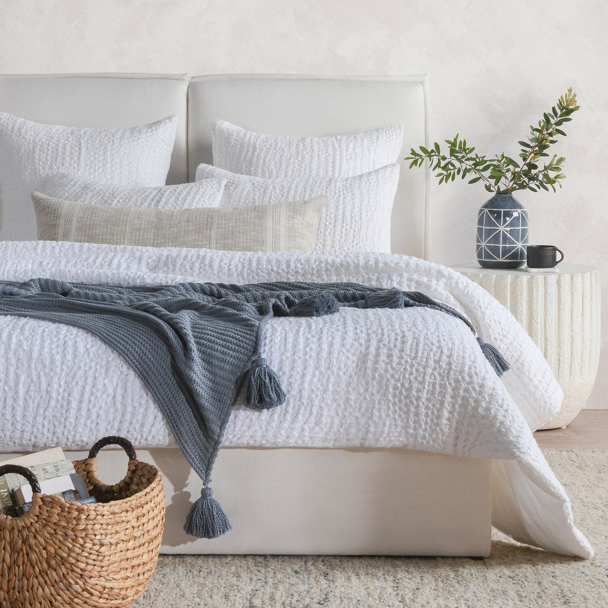 Colmar White Quilt Collection by Classic Home at Eve Furniture