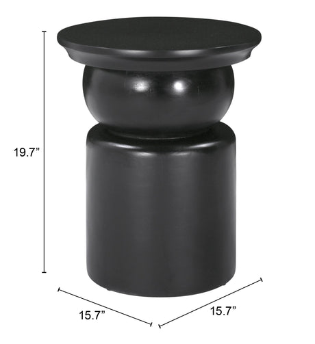 Colombo Black Side Table by Zuomod at Eve Furniture