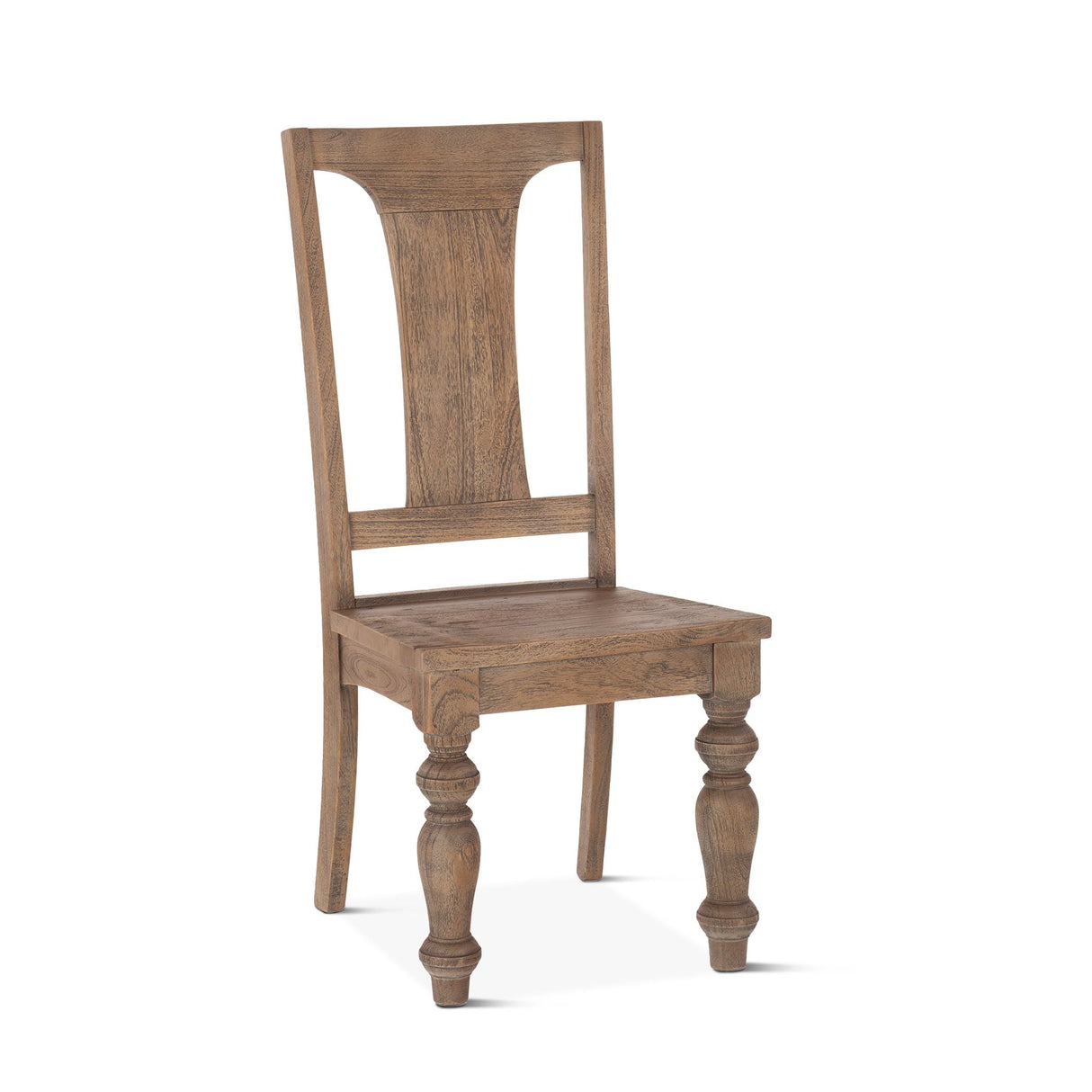 Colonial Plantation 18" Dining Chair in Weathered Teak, Set of 2 by Home Trends & Design at Eve Furniture