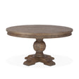 Colonial Plantation 54" Round Dining Table in Weathered Teak by Home Trends & Design at Eve Furniture