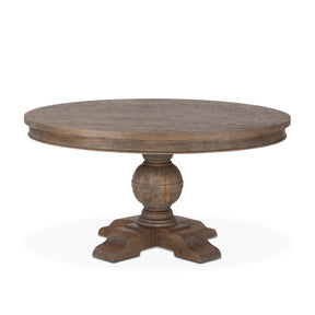 Colonial Plantation 54" Round Dining Table in Weathered Teak by Home Trends & Design at Eve Furniture