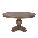 Colonial Plantation 60" Round Dining Table in Weathered Teak by Home Trends & Design at Eve Furniture
