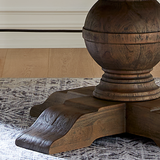 Colonial Plantation 72" Round Dining Table in Weathered Teak by Home Trends & Design at Eve Furniture