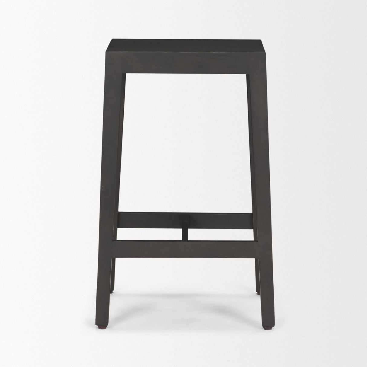 Colony Black-Brown Solid Wood Counter Stool by Mercana at Eve Furniture
