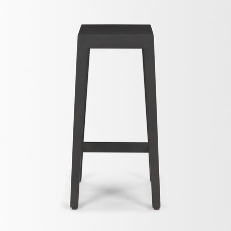 Colony Black-Brown Solid Wood Counter Stool by Mercana at Eve Furniture