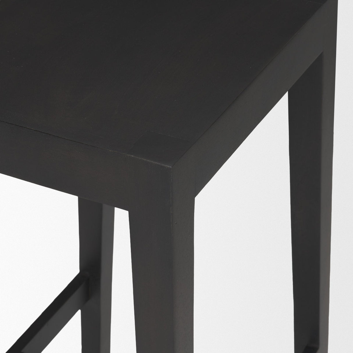 Colony Black-Brown Solid Wood Counter Stool by Mercana at Eve Furniture