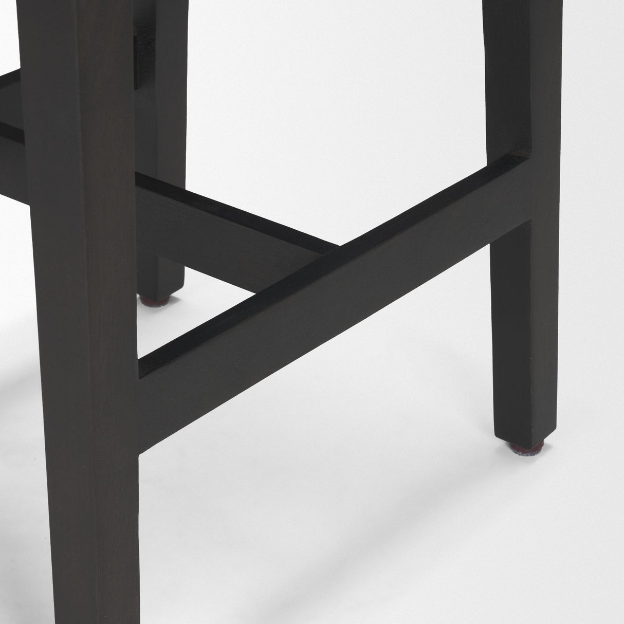 Colony Black-Brown Solid Wood Counter Stool by Mercana at Eve Furniture