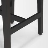 Colony Black-Brown Solid Wood Counter Stool by Mercana at Eve Furniture