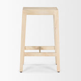 Colony Light Brown Solid Wood Counter Stool by Mercana at Eve Furniture