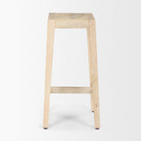 Colony Light Brown Solid Wood Counter Stool by Mercana at Eve Furniture
