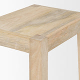 Colony Light Brown Solid Wood Counter Stool by Mercana at Eve Furniture