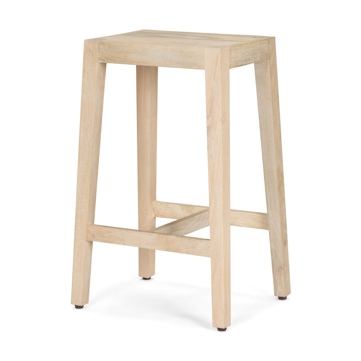 Colony Light Brown Solid Wood Counter Stool by Mercana at Eve Furniture