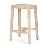 Colony Light Brown Solid Wood Counter Stool by Mercana at Eve Furniture