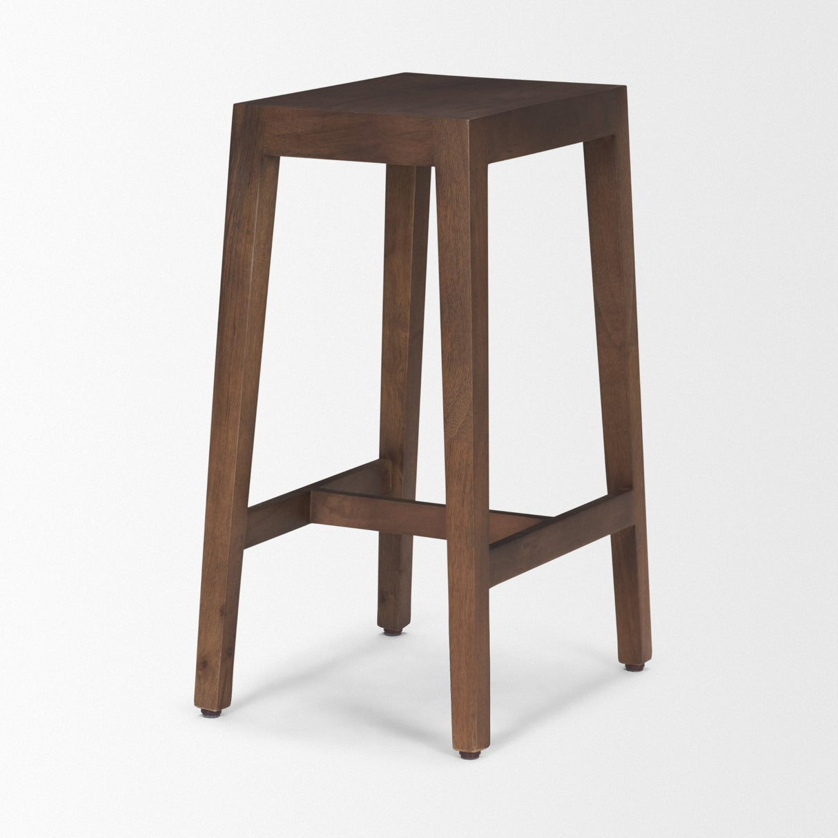 Colony Medium-Dark Brown Solid Wood Counter Stool by Mercana at Eve Furniture