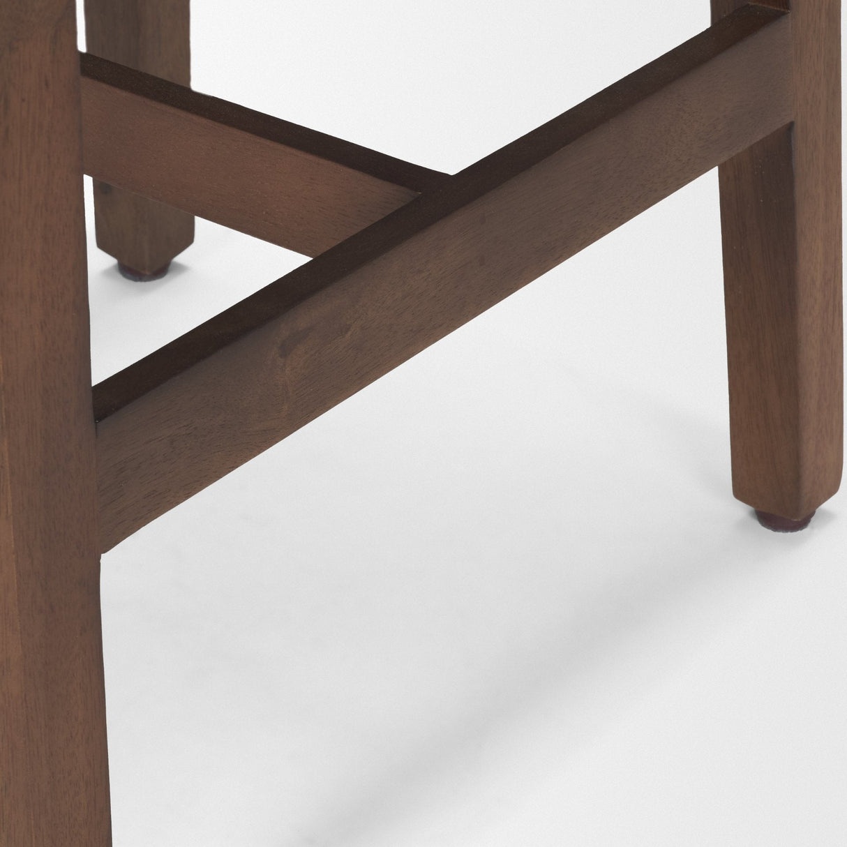 Colony Medium-Dark Brown Solid Wood Counter Stool by Mercana at Eve Furniture
