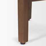 Colony Medium-Dark Brown Solid Wood Counter Stool by Mercana at Eve Furniture