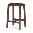 Colony Medium-Dark Brown Solid Wood Counter Stool by Mercana at Eve Furniture