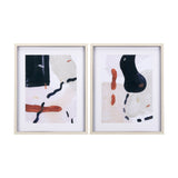 Color Blocks I by Mercana Studio a Hand Embellished Textured Framed Art Print Matted under Glass by Mercana at Eve Furniture